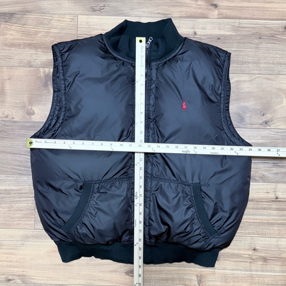 Polo Ralph Lauren Women Black Puffer Vest Down Filled Wide Channel Vest Size XXL - Picture 5 of 16